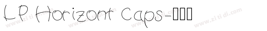 LP Horizont Caps字体转换